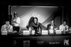 Conferencia de prensa en Rosario