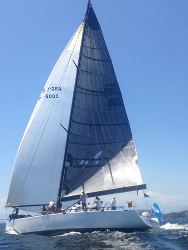 El Fortuna, navegando en la Regata Oceánica