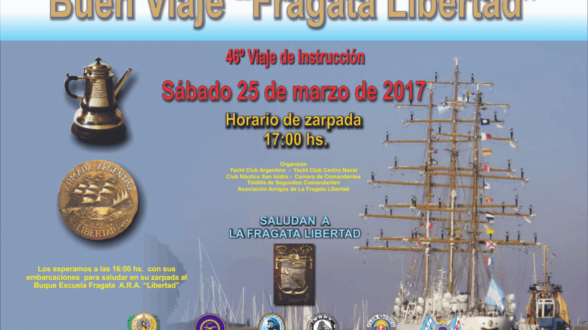 Invitación a la despedida de la Fragata Libertad