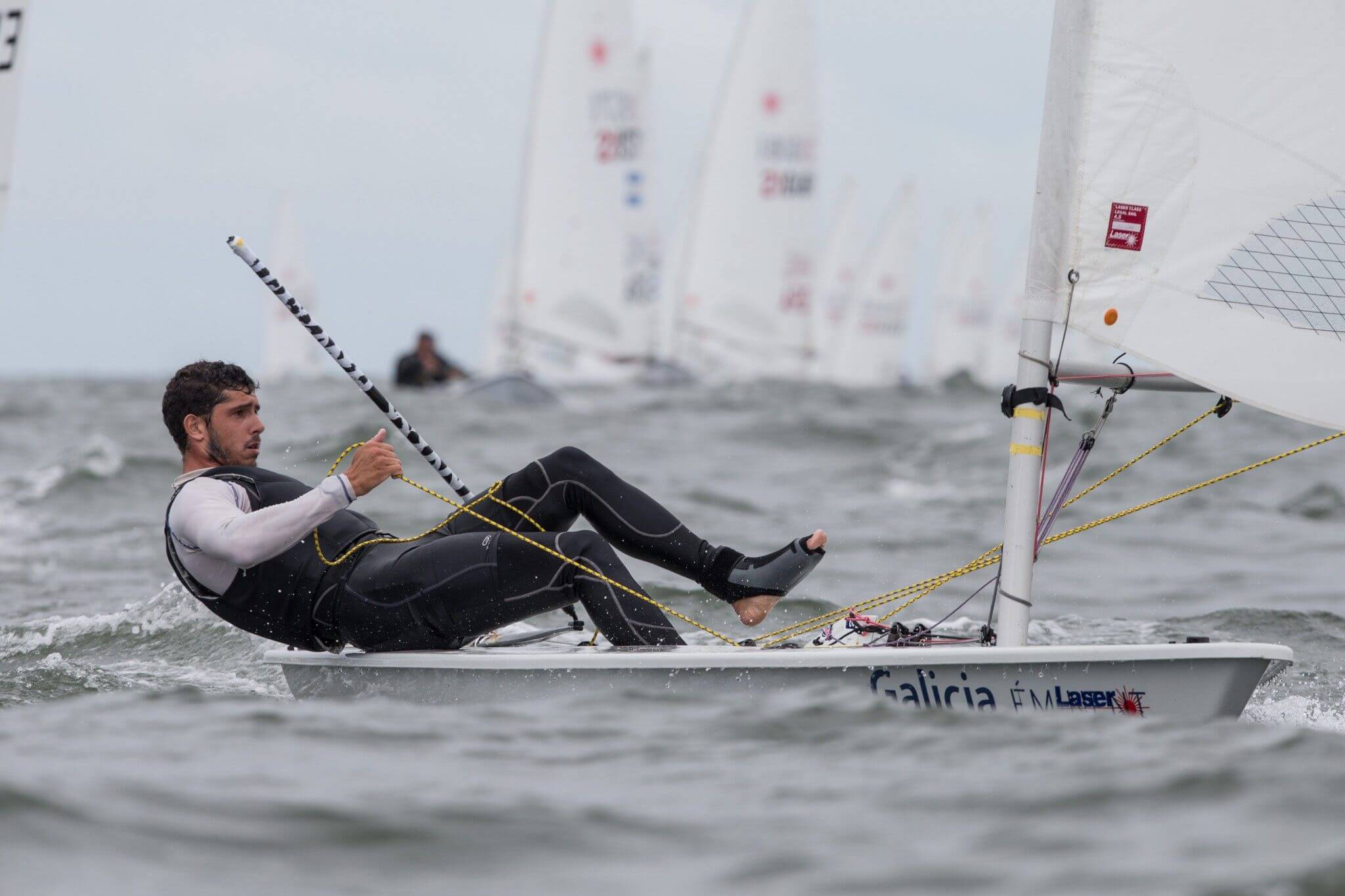 Julio Alsogaray, campeón en Laser Standard en el Centro Sudamericano