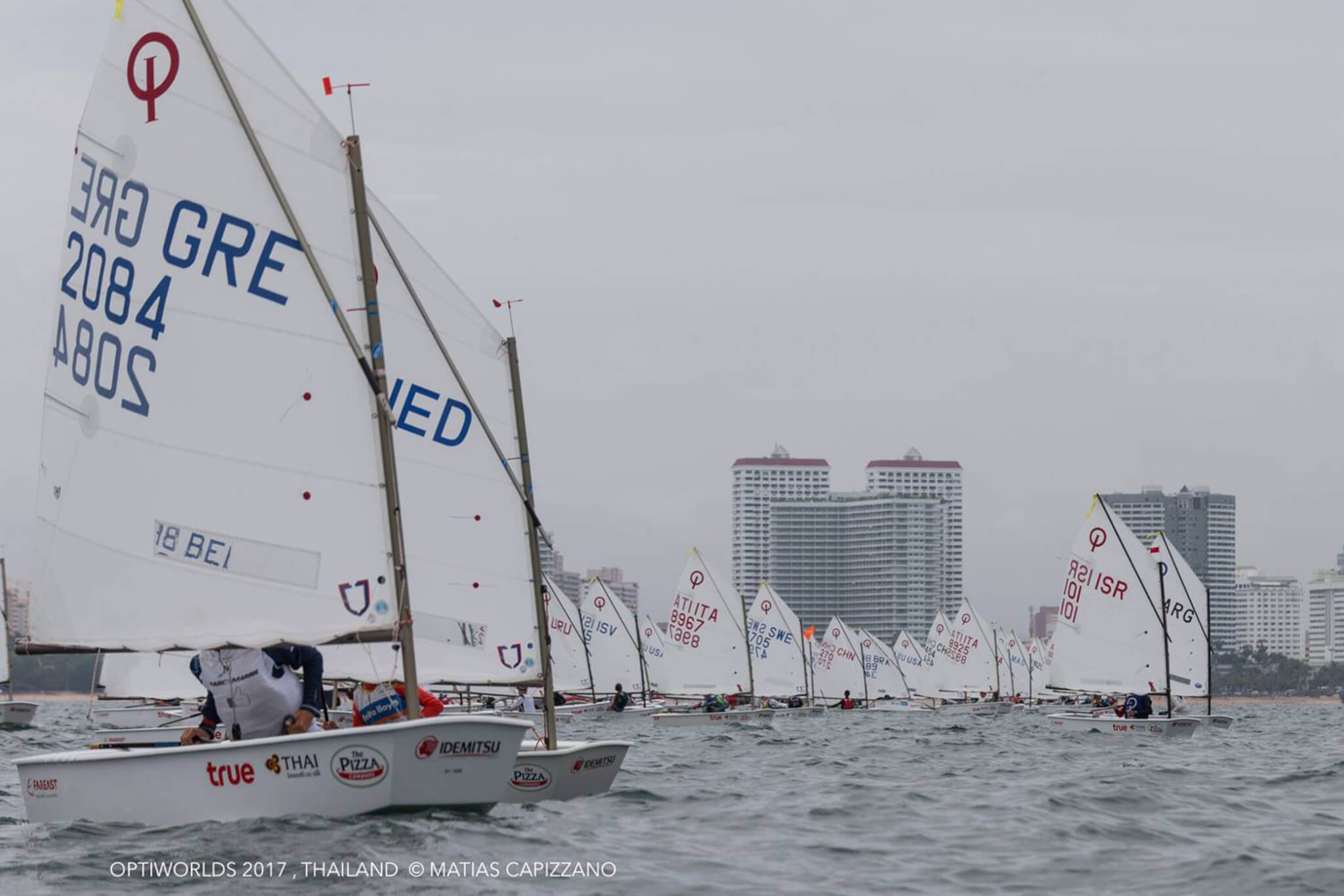 Regata de Optimist en el Mundial en Tailandia