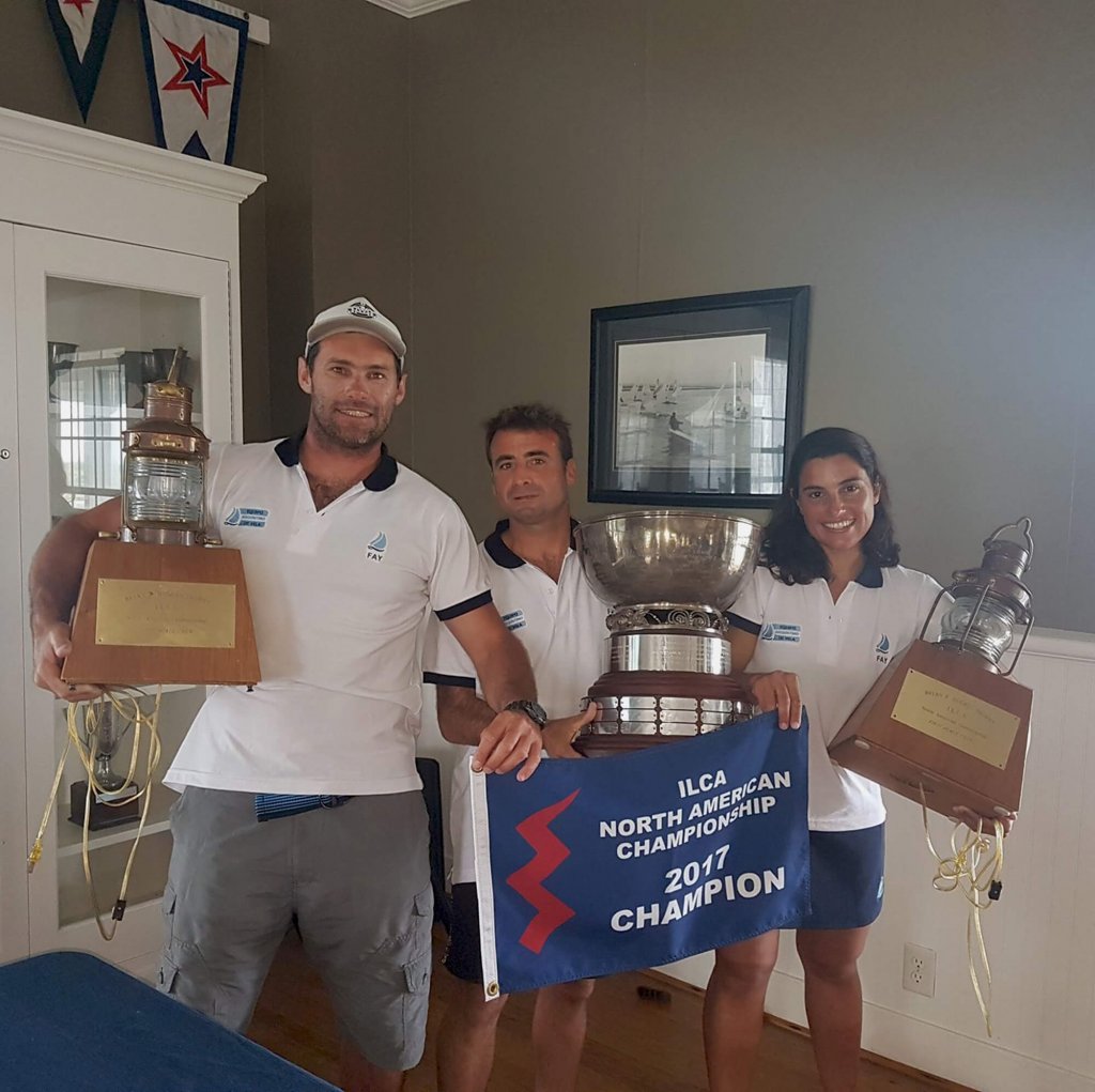 Equipo Argentino De Lightning campeón (Alsogaray-Conte-Salerno)