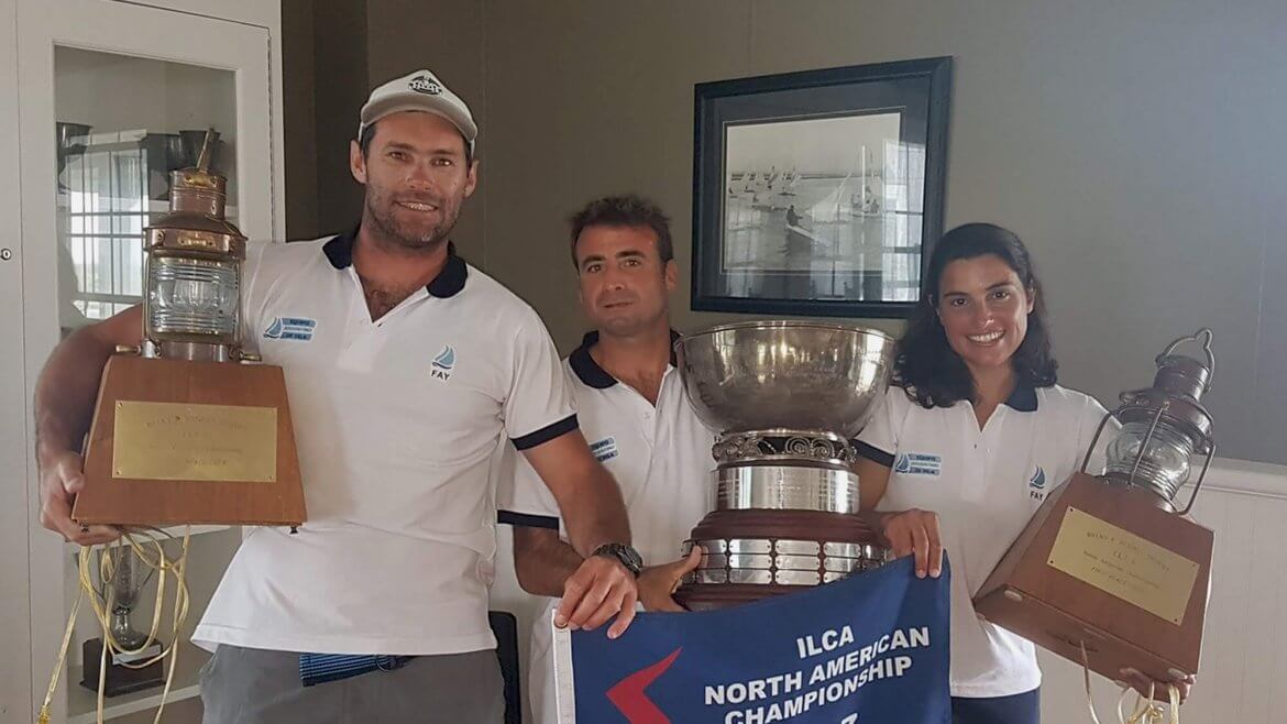 Equipo Argentino De Lightning campeón (Alsogaray-Conte-Salerno)