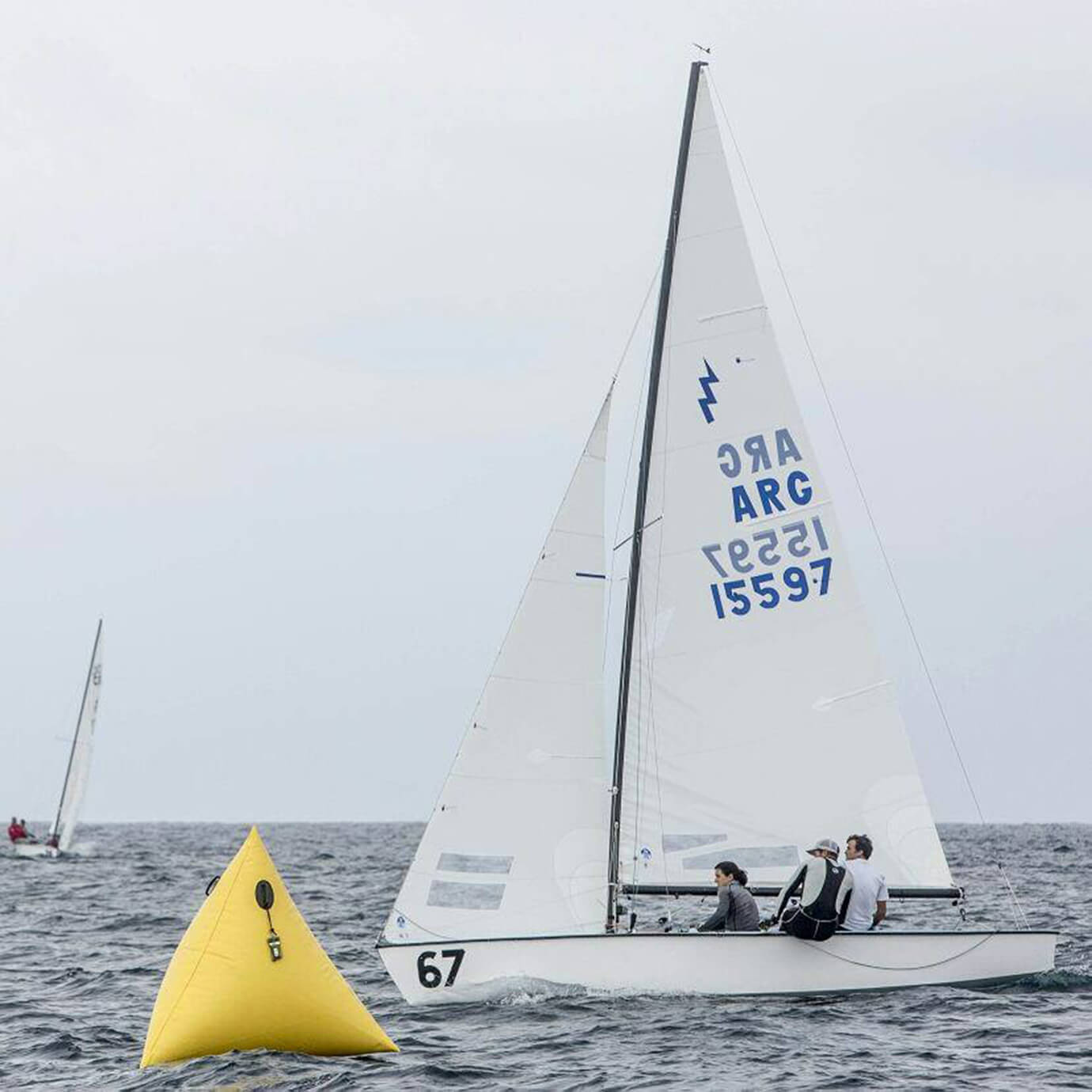 Barco argentino en regata del Campeonato Sudamericano