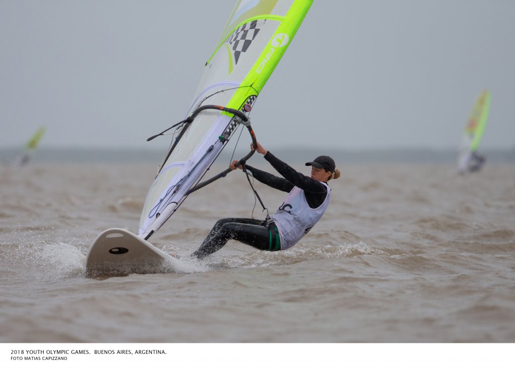 Celina Saubidet en regata
