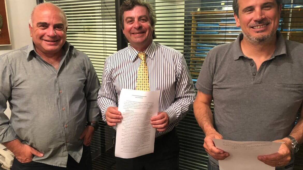 Convenio para el desarrollo de la Escuela de Vela Adaptada - P.Patiño - R.Castelli - Ferrari