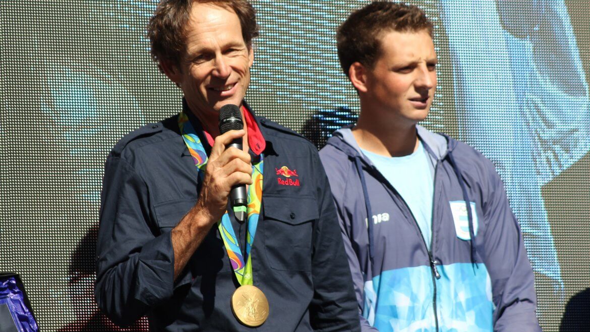 Santiago Lange con los juveniles de Buenos Aires 2018