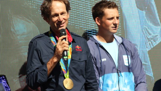 Santiago Lange con los juveniles de Buenos Aires 2018