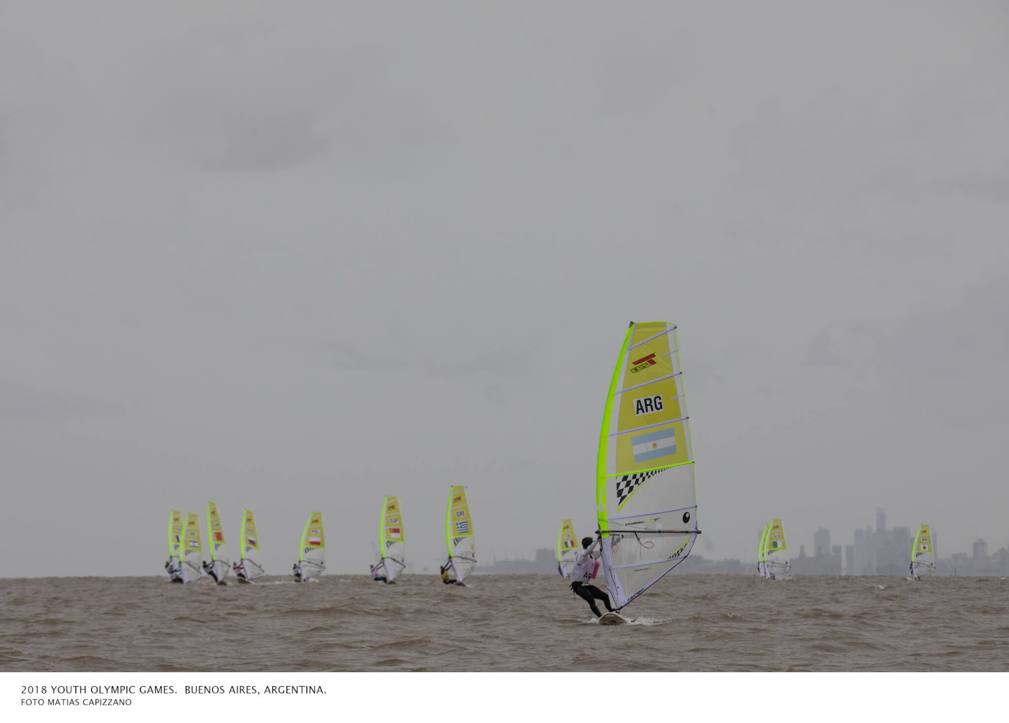 Techno 293 en regata de Buenos Aires 2018