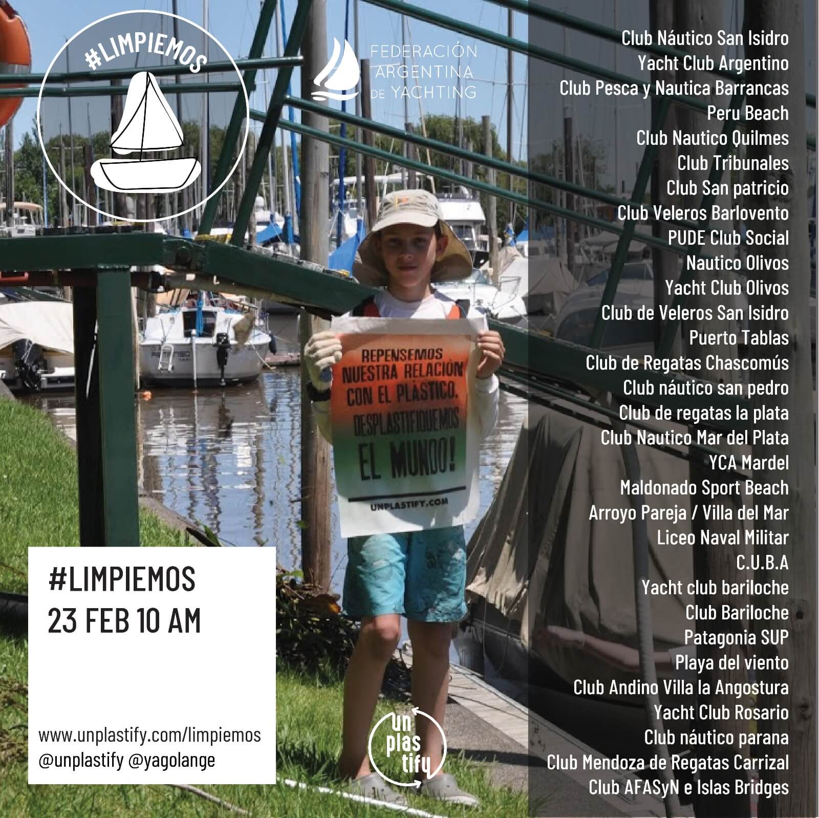 Clubes participantes en #Limpiemos