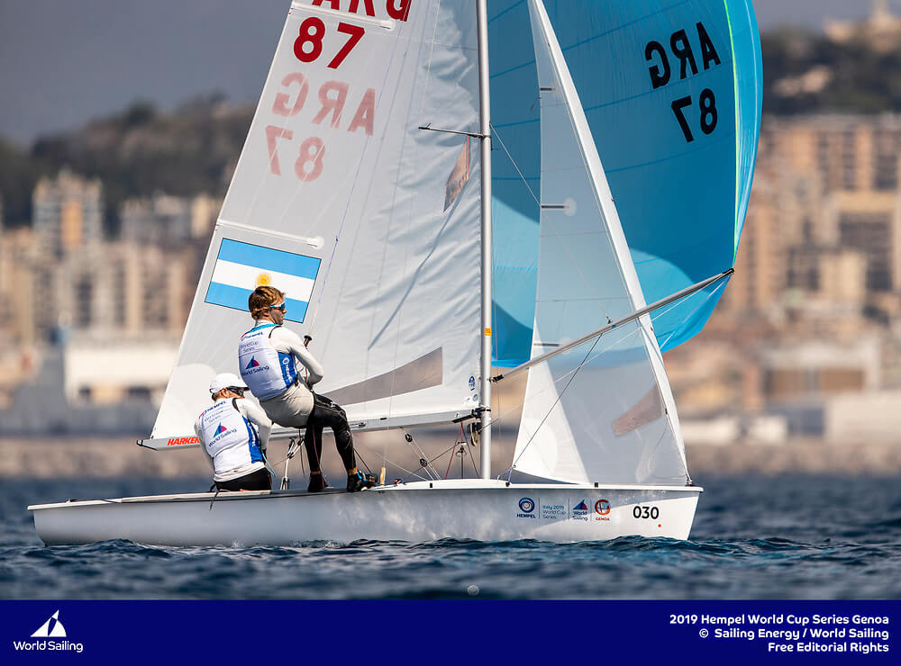Clase 470 - Fernando Gwozdz & Tomas Dietrich - Hempel - Genoa 2019