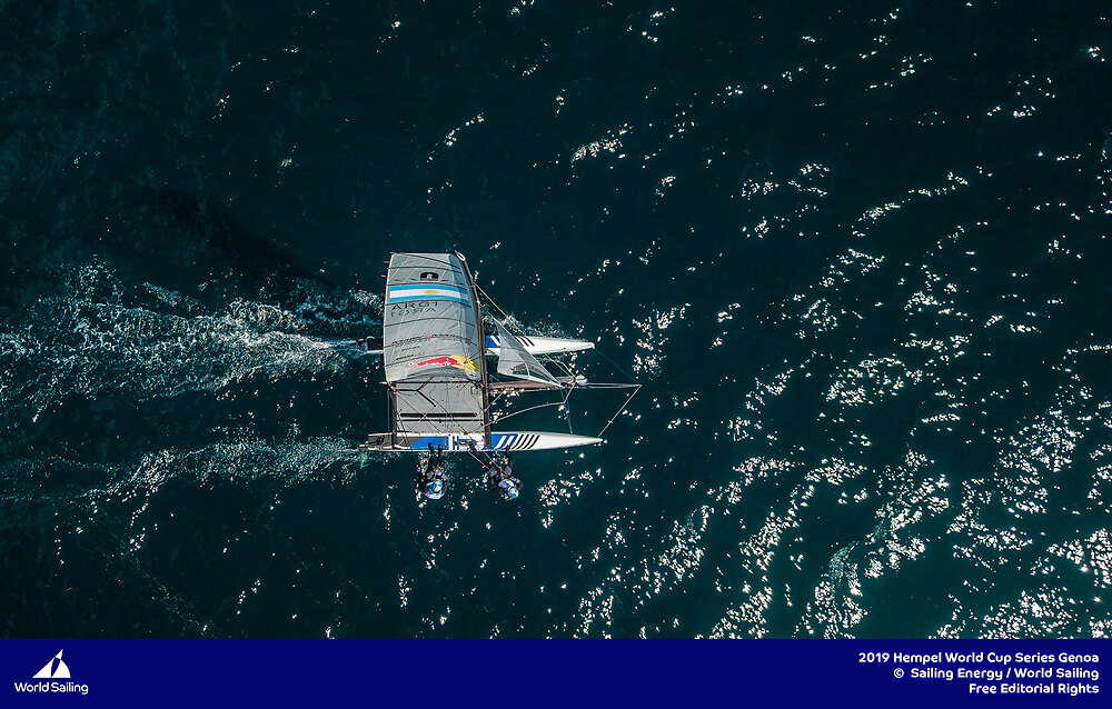 Santi Lange y Ceci Carranza - Nacra 17 - Genoa 2019