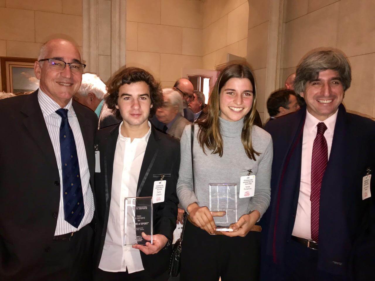 Dante Cittadini y Teresa Romairone fueron premiados por LIDE