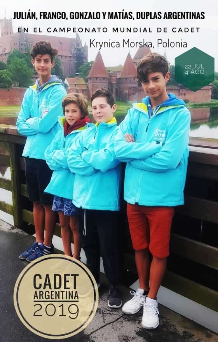 La Argentina se prepara para el 53° Cadet World Championship 2019 en Polonia