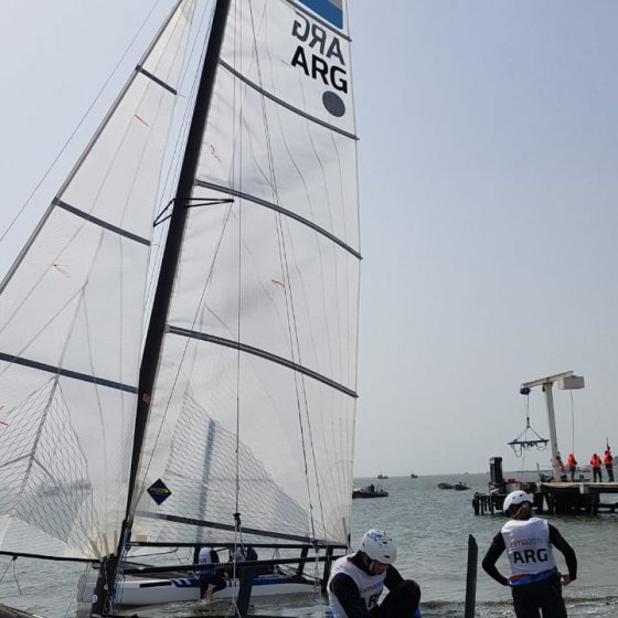 Majdalani y Bosco se preparan para correr su Medal Race en Lima 2019 - 2