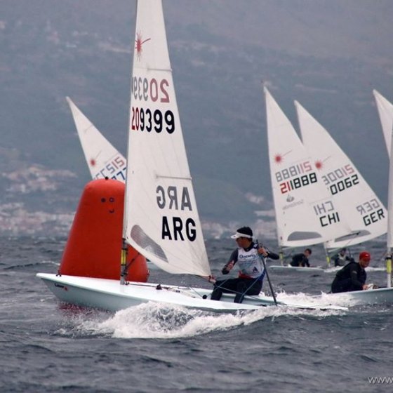 Campeonato Mundial de Laser - Cardozo en regata