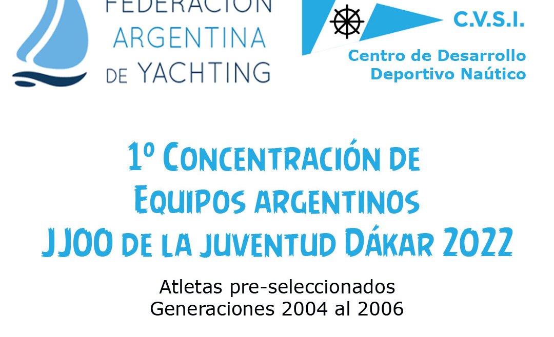 Juegos de la Juventud Dakar 2022 - Primera concentracion argentina