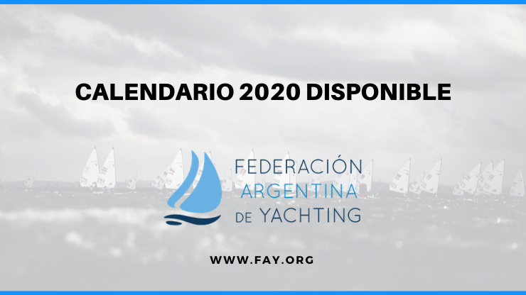 Calendario 2020 disponible