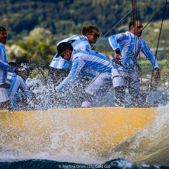 Equipo Argentino navegando en la SSL Gold Cup